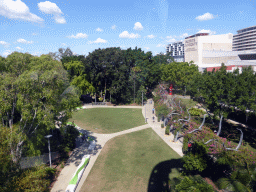 The South Bank Parklands, viewed from the Wheel of Brisbane