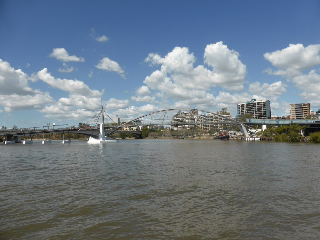 The Goodwill Bridge over the Brisbane River, viewed from the ferry