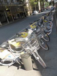 The CityCycle bicycle station at Charlotte Street