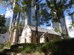 Southwest side of the Cathedral of St. Stephen and St. Stephen`s Chapel at Elizabeth Street