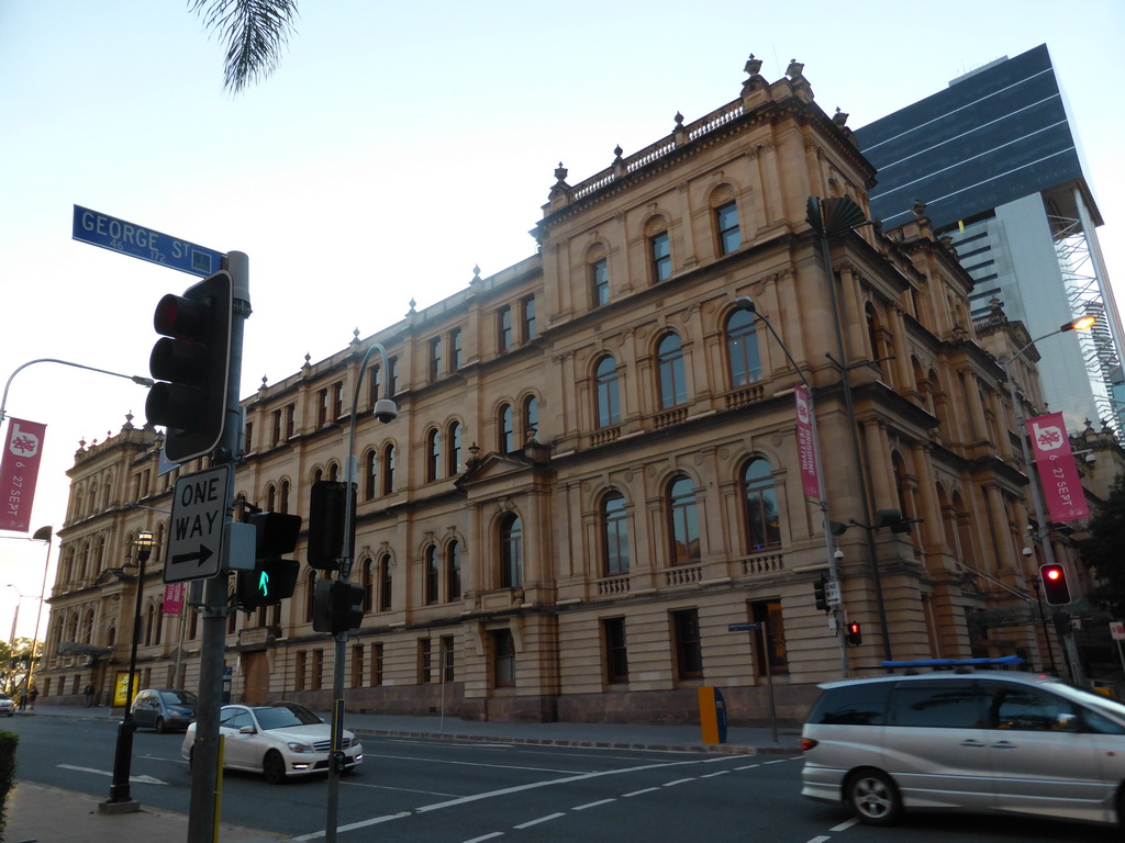 East side of the Treasury Casino at the crossing of George Street and Elizabeth Street