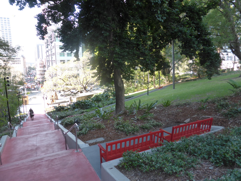 Staircase through the King Edward Park to Turbot Street