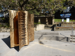 Sculptures at the southeast side of the King Edward Park at Turbot Street