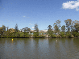 The University of Queensland and the Brisbane River, viewed from the Miramar Koala & River Cruise boat