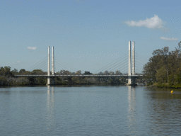 The Eleanor Schonell Bridge over the Brisbane River, viewed from the Miramar Koala & River Cruise boat