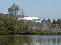 The Queensland Tennis Centre and the Brisbane River, viewed from the Miramar Koala & River Cruise boat