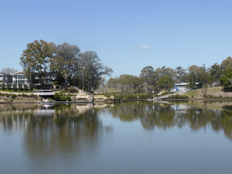 Houses in the Tennyson Neighbourhood, Oxley Creek and the Brisbane River, viewed from the Miramar Koala & River Cruise boat