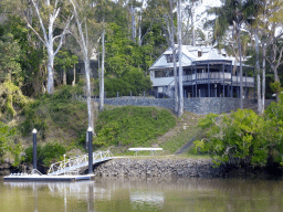 Houses in the Indooroopilly Neighbourhood and the Brisbane River, viewed from the Miramar Koala & River Cruise boat