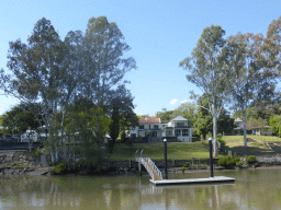 Houses in the Chelmer Neighbourhood and the Brisbane River, viewed from the Miramar Koala & River Cruise boat