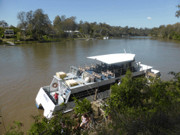 Miramar Koala & River Cruise boat on the Brisbane River at the entrance to the Lone Pine Koala Sanctuary