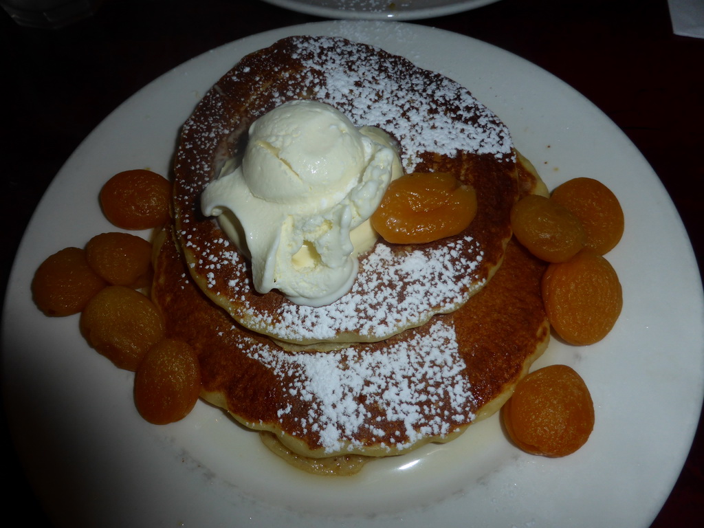 Pancakes at the Pancake Manor restaurant at Charlotte Street