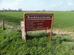 Information on the Bronkhorsterveer ferry at the Veerweg street