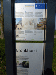 Information on the history of the city, at the parking place at the Veerweg street