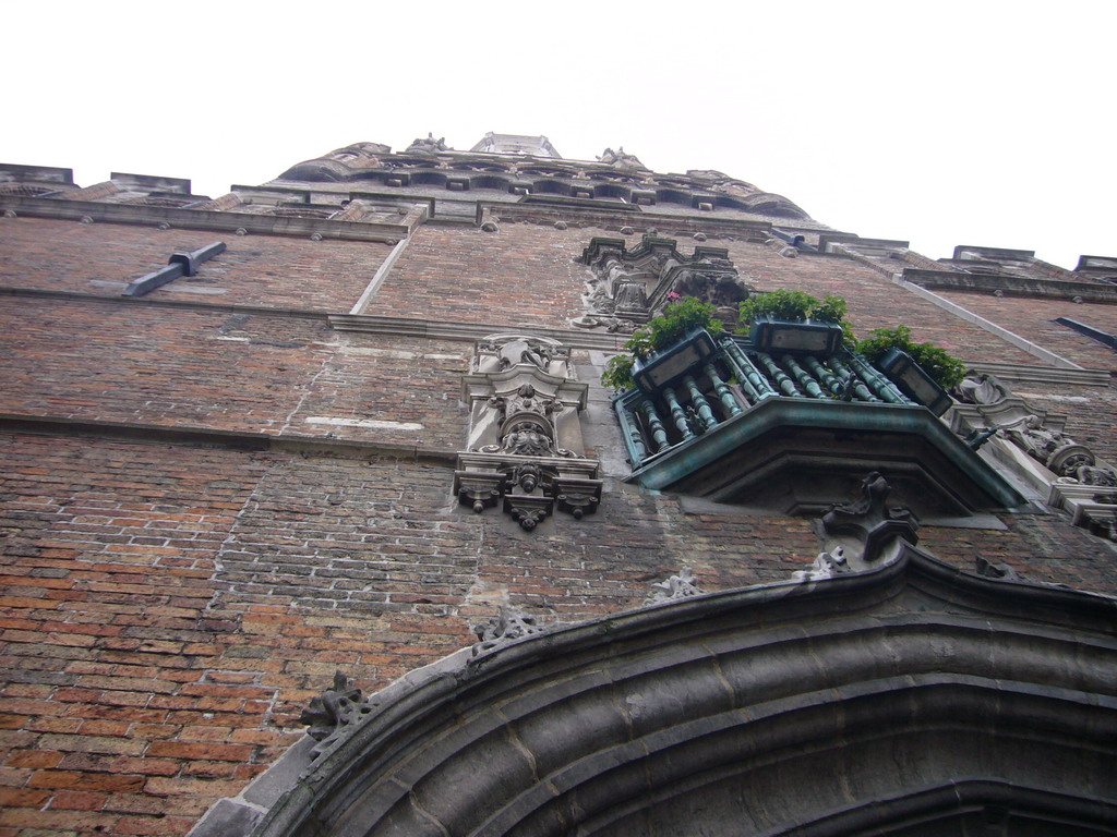 The Belfort tower, viewed from below