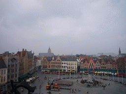 The Markt square, viewed from the third floor of the Belfort tower