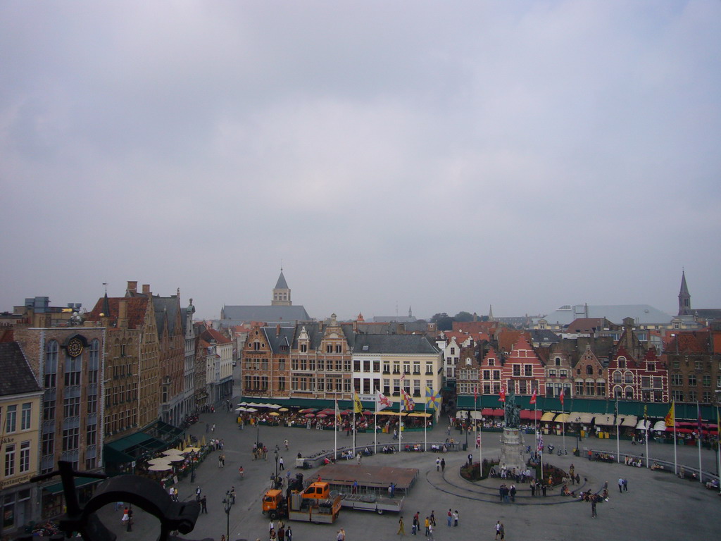 The Markt square, viewed from the third floor of the Belfort tower