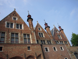 South side of the Palace of the Liberty of Bruges, viewed from the tour boat on the Groenerei canal