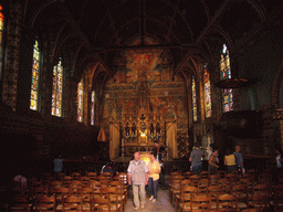 Nave, apse and altar of the Upper Chapel of the Basilica of the Holy Blood