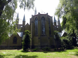 Back side of the Holy Maria Magdalena and Holy Catharina Church at the Koningin Astridpark