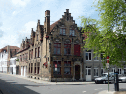 Houses at the crossing of the Garenmarkt street and the Nieuwe Gentweg street