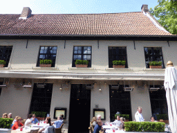 Front of the Maria van Bourgondië restaurant at the Guido Gezelleplein square
