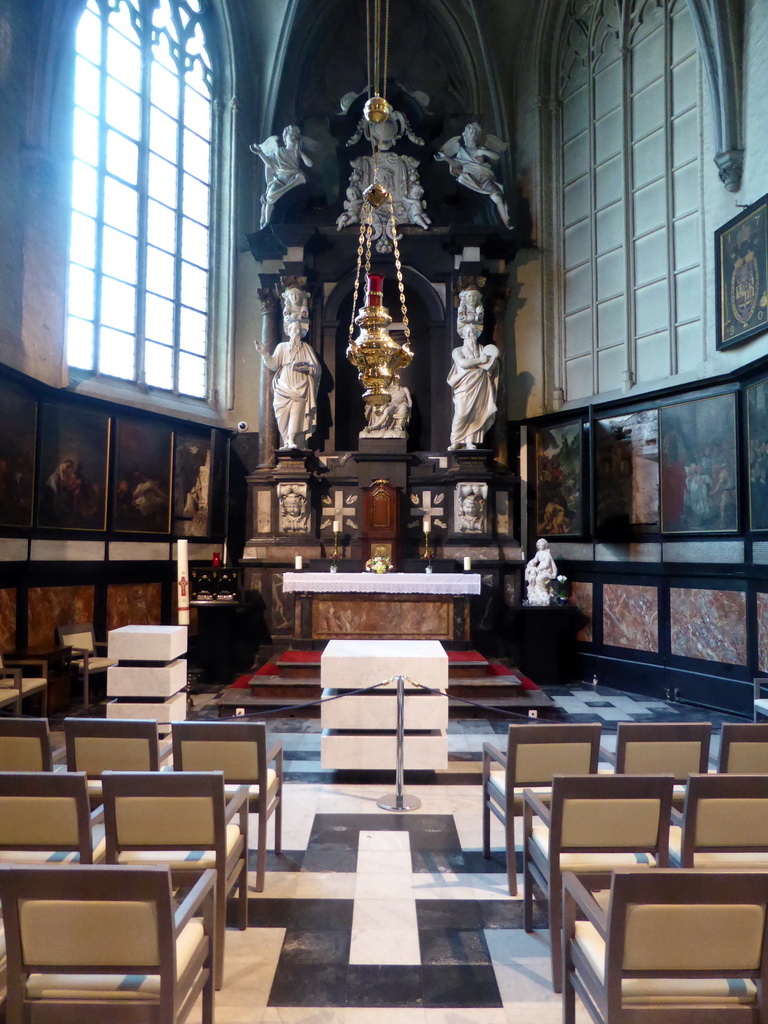 Altar at the northeast chapel of the Church of Our Lady