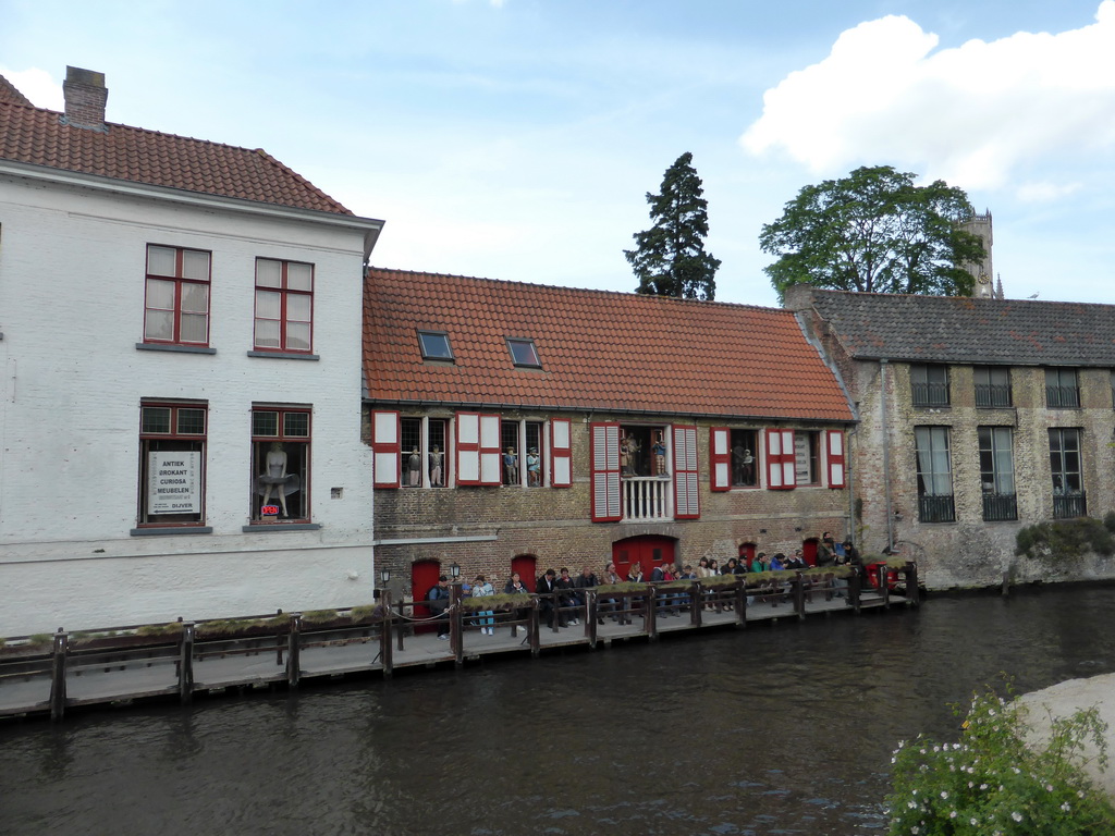 Buildings at the Dijver canal, viewed from the Dijver park