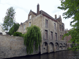 Buildings at the Dijver canal, viewed from the Dijver park