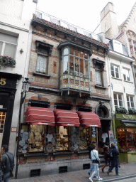 Shops at the Wollestraat street