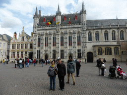 Miaomiao`s parents in front of the City Hall at the Burg square