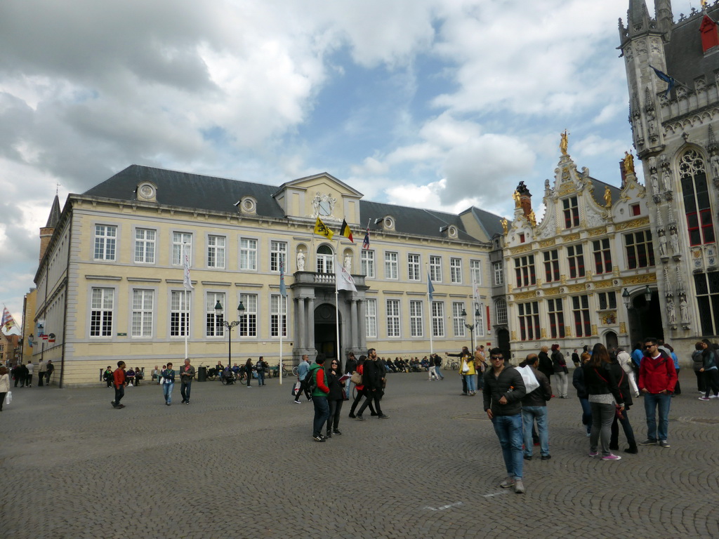 Front of the Palace of the Liberty of Bruges at the Burg square