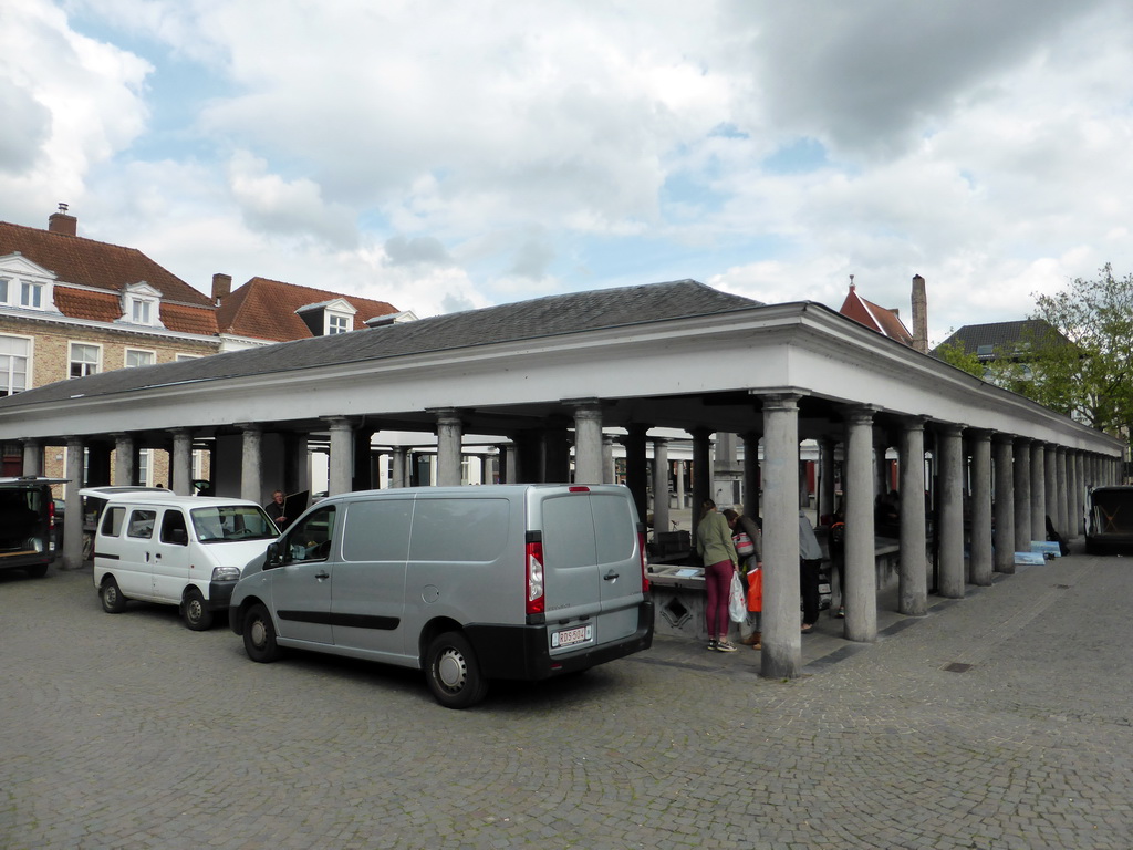 Market building at the Vismarkt square