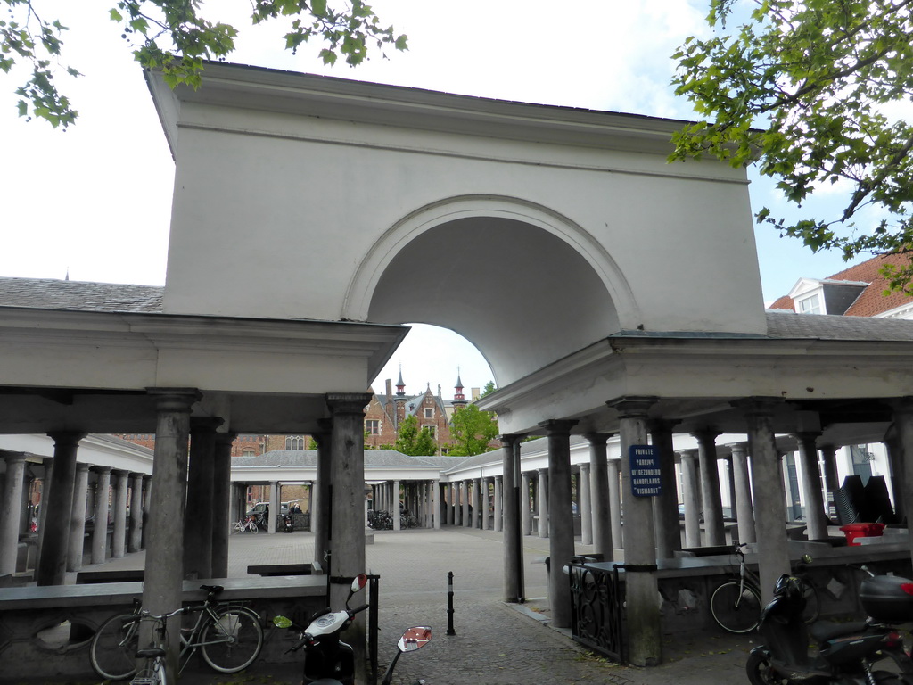 Southeast side of the Market building at the Vismarkt square