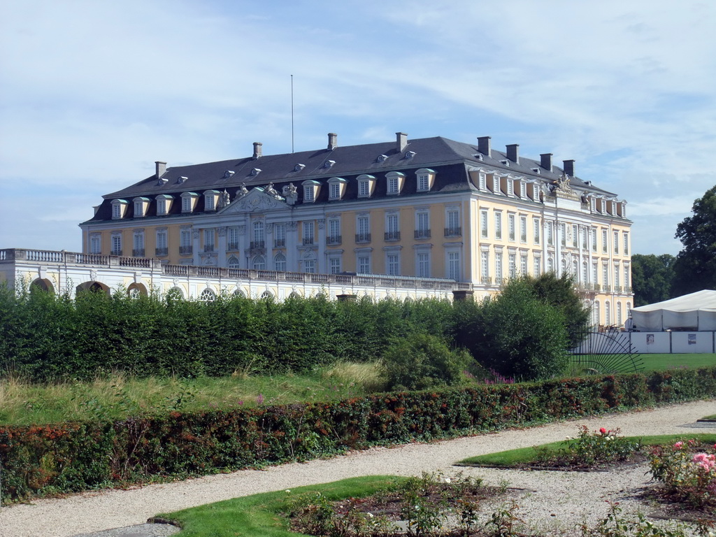 Gardens at the left back side of the Augustusburg Palace