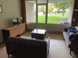 The living room at the ground floor of our apartment at Holiday Park AquaDelta