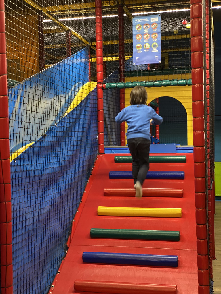 Max at the Kinderland playground at Holiday Park AquaDelta