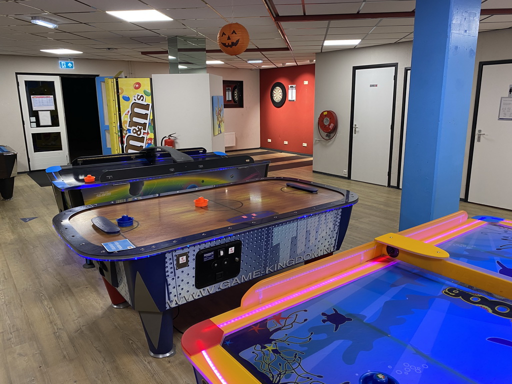 The gaming room at Holiday Park AquaDelta