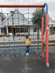 Max at the playground at the central square of Holiday Park AquaDelta