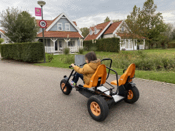 Max on a tricycle at Holiday Park AquaDelta