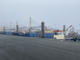 Boats at the harbour of Bruinisse, viewed from the Havenkade street