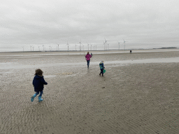 Miaomiao, Max and our friends looking for seashells at the south side of the Grevelingendam