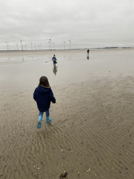 Miaomiao, Max and our friend looking for seashells at the south side of the Grevelingendam