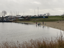 Max and our friends making a sand castle at the Werkhaven beach