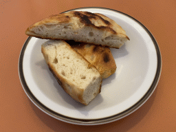 Bread for dinner in the living room at the upper floor of our apartment at Holiday Park AquaDelta