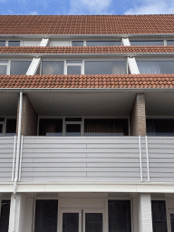 Front of our apartment at Holiday Park AquaDelta, viewed from the central square