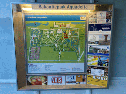 Map of Holiday Park AquaDelta in front of the reception of Holiday Park AquaDelta
