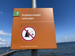 Sign at the northwest side of the Grevelingendam