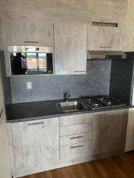 The kitchen at the upper floor of our apartment at Holiday Park AquaDelta