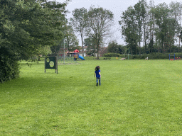 Max at the playground of the Kreek op Aquadelta holiday park