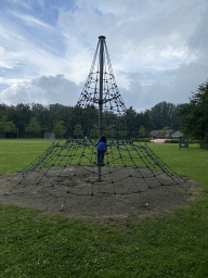 Max at the playground of the Kreek op Aquadelta holiday park